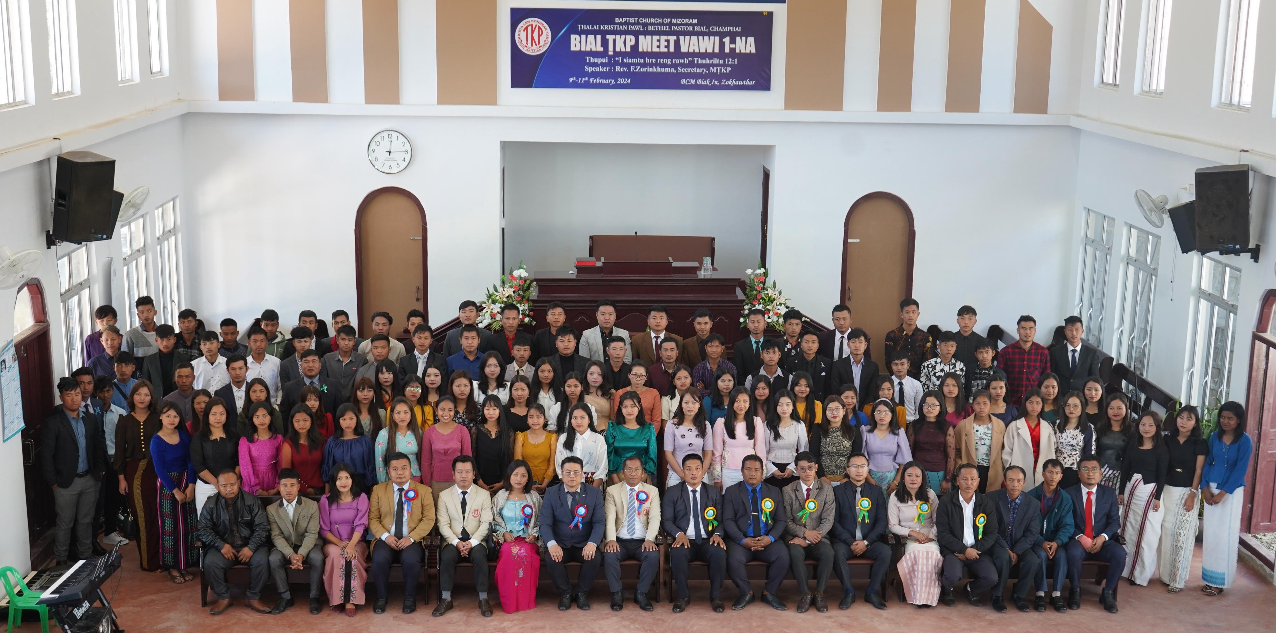 Bethel Pastor Bial, Champhai  TKP Meet vawikhatna neih a ni.